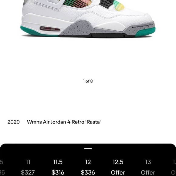 Jordan Retro 4 “Rasta” - Picture 12 of 12